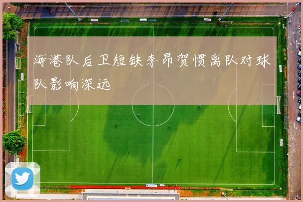 海港队后卫短缺李昂贺惯离队对球队影响深远